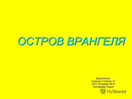 Презентация к уроку по окружающему миру (4 класс) по теме: Остров Врангеля- заповедник