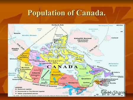 Презентация Population of Canada