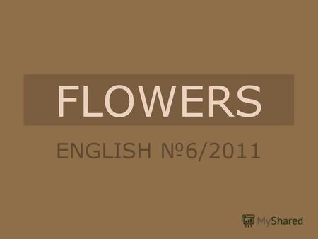 Презентация по английскому языку по теме: Названия цветов на английском языке