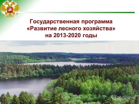 1 Государственная программа «Развитие лесного хозяйства» на 2013-2020 годы.