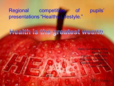 Health is the Greatest Wealth