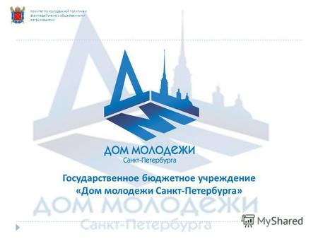 Комитет по молодежной политике и взаимодействию с общественными организациями Государственное бюджетное учреждение «Дом молодежи Санкт-Петербурга»