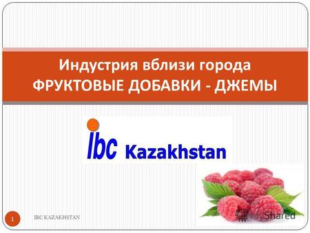 Индустрия вблизи города ФРУКТОВЫЕ ДОБАВКИ - ДЖЕМЫ 1 IBC KAZAKHSTAN.
