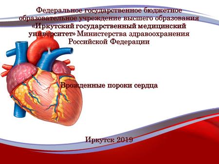 Врожденные пороки сердца - это аномалии морфологического развития сердца, его клапанного аппарата и магистральных сосудов, возникшие на 2-8-й неделе внутриутробного.