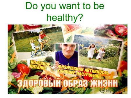 Do you want to be healthy?. The first wealth is health. I think many people can agree with this famous saying. But they dont do their utmost for keeping.