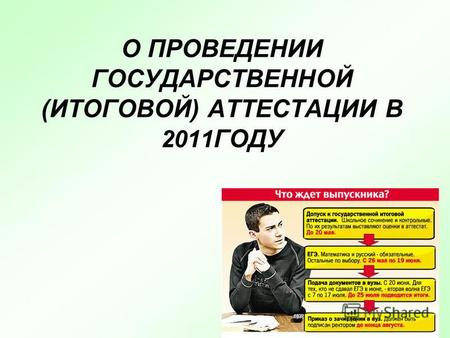 О ПРОВЕДЕНИИ ГОСУДАРСТВЕННОЙ (ИТОГОВОЙ) АТТЕСТАЦИИ В 2011 ГОДУ.