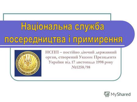 НСПП – постійно діючий державний орган, створений Указом Президента України від 17 листопада 1998 року 1258/98.