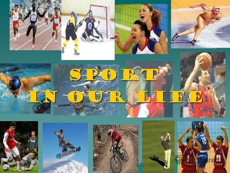 Sport Sport in Our Life. Sport plays a very important role in our life.