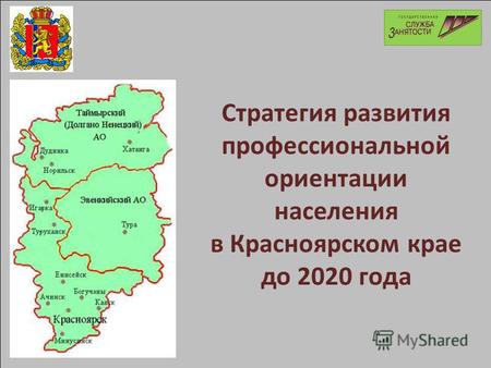 Стратегия развития профессиональной ориентации населения в Красноярском крае до 2020 года.