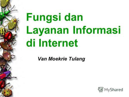 Fungsi dan Layanan Informasi di Internet Van Moekrie Tulang.