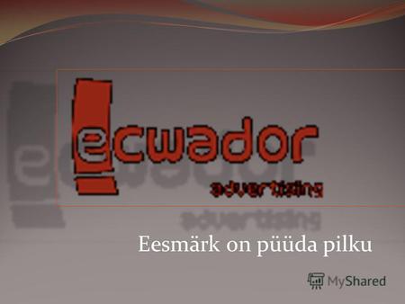 Eesmärk on püüda pilku. Reklaamiagentuur Ecwador mitmekesistab Eesti reklaamimaastikku juba 12 aastat. Ecwadori 16- liikmeline professionaalne meeskond.
