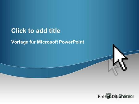 Click to add title Vorlage für Microsoft PowerPoint.
