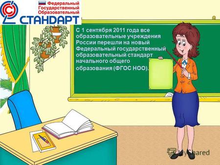С 1 сентября 2011 года все образовательные учреждения России перешли на новый Федеральный государственный образовательный стандарт начального общего образования.