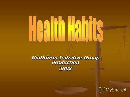 Ninthform Initiative Group Production 2008. Introduction Introduction Bad habits Bad habits Research Research How to keep fit? How to keep fit? Literature.