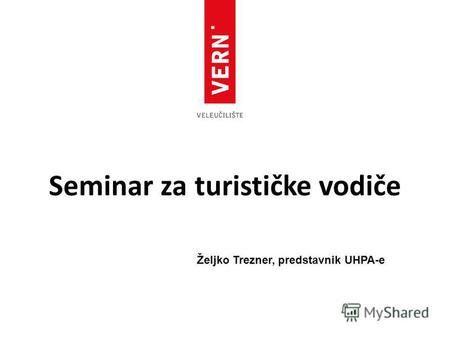 Seminar za turističke vodiče Željko Trezner, predstavnik UHPA-e.