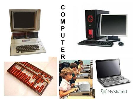 COMPUTERCOMPUTER. monitor screen speakers mouse keyboard processor.