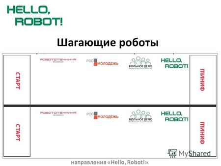 Шагающие роботы Презентация составлена по материалам правил Всероссийского робототехнического фестиваля – «РобоФест 2014» направления «Hello, Robot!»