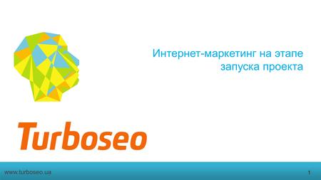 Интернет-маркетинг на этапе запуска проекта 1 www.turboseo.ua.