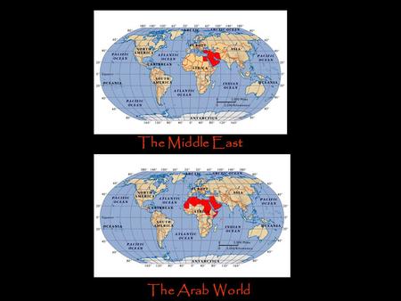 The Middle East The The Arab World. Countries in the Middle East Syria – Lebanon – Jordan – Palestine Iraq - Saudi Arabia – Bahrain – Kuwait- Oman - United.