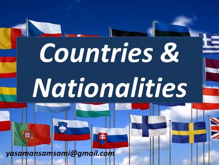 Countries & Nationalities 