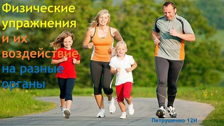 Физические упражнения и их воздействие на разные органы Петрушенко 12 И.