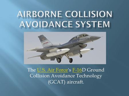 Airborne collision avoidance system