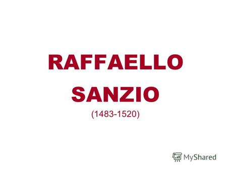 RAFFAELLO SANZIO (1483-1520). Автопортрет Сикстинская мадонна.