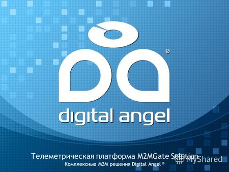 Телеметрическая платформа M2MGate Solution Комплексные M2M решения Digital Angel ®