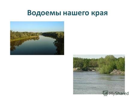 Водоемы нашего края. Черное море Азовское море река Кубань.