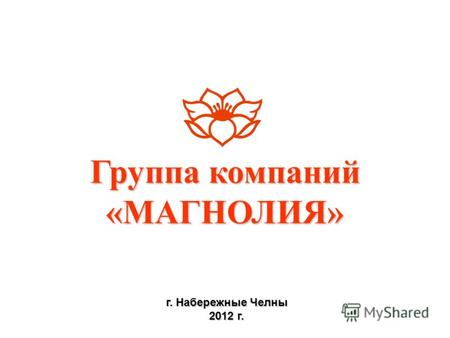 Группа компаний «МАГНОЛИЯ» г. Набережные Челны 2012 г.