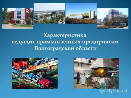 Характеристика ведущих промышленных предприятий Волгоградской области.