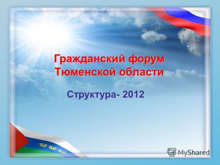 Гражданский форум Тюменской области Структура- 2012.