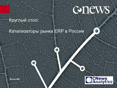Круглый стол: Катализаторы рынка ERP в России Москва 2008.
