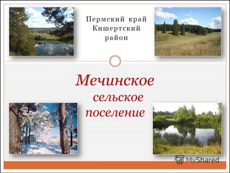 Пермский край Кишертский район Мечинское сельское поселение.