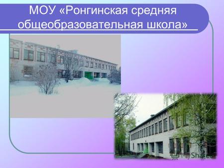 МОУ «Ронгинская средняя общеобразовательная школа»