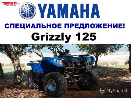 СПЕЦИАЛЬНОЕ ПРЕДЛОЖЕНИЕ! Grizzly 125. Если вы новичок в мире квадроциклов, Grizzly 125 – ваш лучший выбор. Эксплуатация машины упрощена до предела и не.