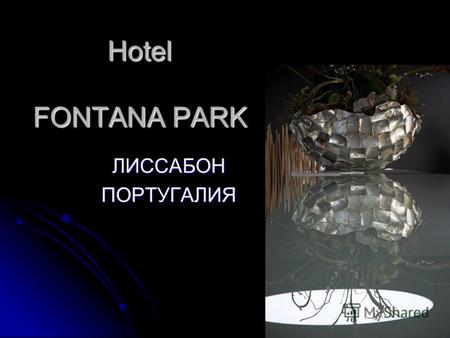 Hotel FONTANA PARK ЛИССАБОНПОРТУГАЛИЯ. Добро Пожаловать в Отель Fontana Park Модный, роскошный международный отель в центре делового, торгового и развлекательного.