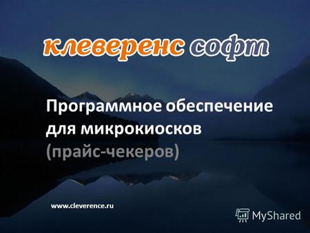 Программное обеспечение для микрокиосков (прайс-чекеров) www.cleverence.ru.