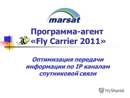 Программа-агент «Fly Carrier 2011» Оптимизация передачи информации по IP каналам спутниковой связи.
