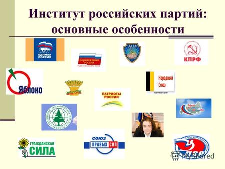 Институт российских партий: основные особенности.