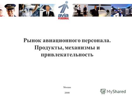 Рынок авиационного персонала. Продукты, механизмы и привлекательность Москва 2008.
