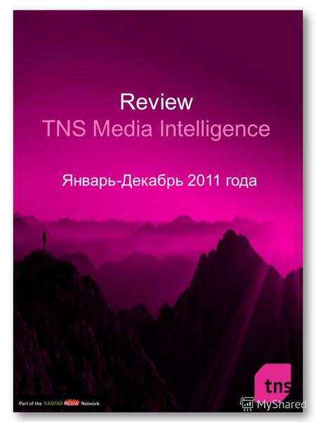 Review TNS Media Intelligence Январь-Декабрь 2011 года.