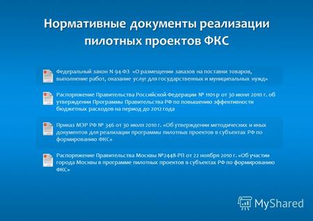 Роль Единой автоматизированной информационной системы торгов города Москвы (ЕАИСТ) в рамках реализации пилотного проекта Федеральной контрактной системы.