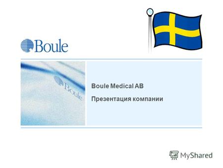 Boule Medical AB Презентация компании. Boule 2008-09-21 Совет директоров Группа компаний Boule Клинические консультанты Boule Medical AB Claes Blanche.