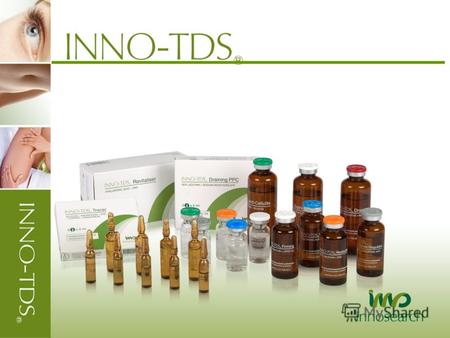 Производство препаратов INNO-TDS® Разработка препаратов INNO- TDS осуществляется на базе собственной лаборатории INNOSEARCH, Испания.