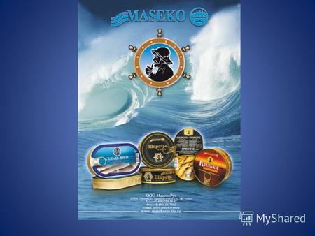 Рыбная классика – от фирмы «Масеко» 1.О компании Масеко 2.Продукция ТМ Масеко.