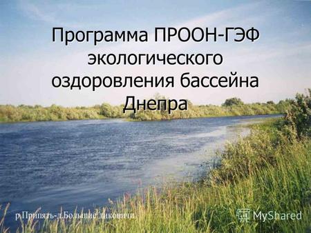 Программа ПРООН-ГЭФ экологического оздоровления бассейна Днепра.