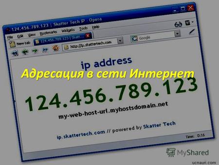 Адресация в сети ИнтернетАдресация в сети Интернет.