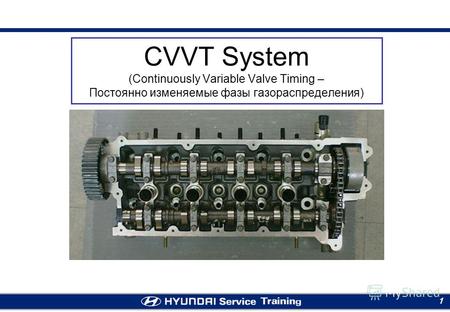 Moscow RTC 1 CVVT System (Continuously Variable Valve Timing – Постоянно изменяемые фазы газораспределения)