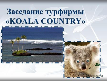 Заседание турфирмы «KOALA COUNTRY». Климат и внутренние воды Австралии.